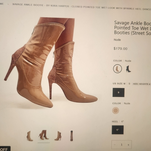 Burju Dance Heels Shoes - Picture 4 of 7